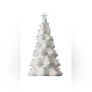 NWT white ceramic tree with lights